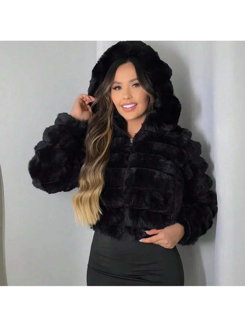 Jaqueta Feminina Puffer Teddy