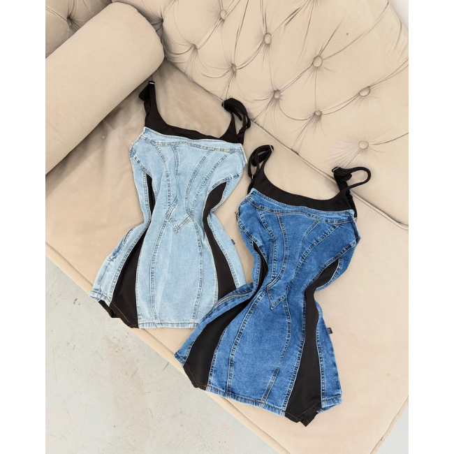 Vestido Karamba Lívia Jeans - ULTIMAS UNIDADES